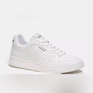 Coach White Leather Sneakers Classic Design